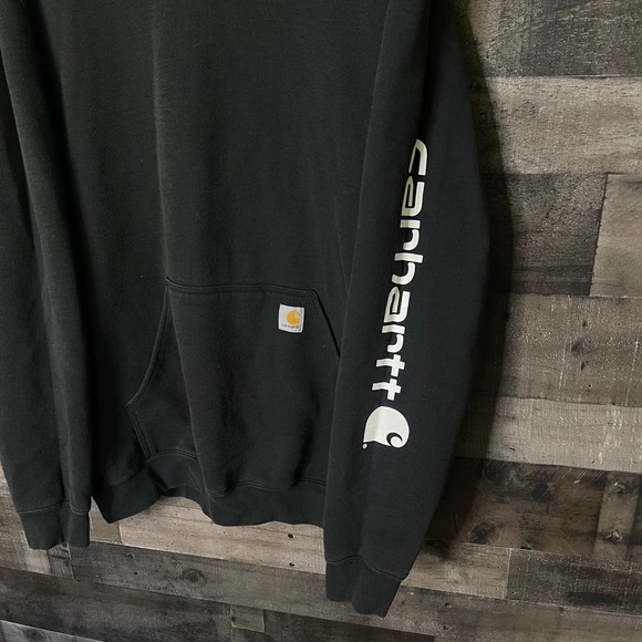 SOLD Carhartt Logo Hoodie XL - Picture 2 of 3